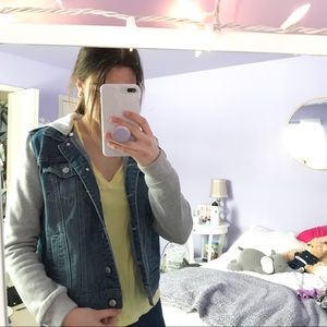 hoodie denim jacket
